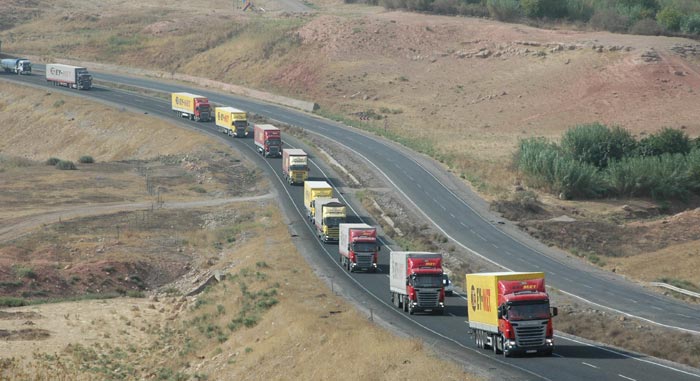 Scania konvoyu Anadolu yollarında