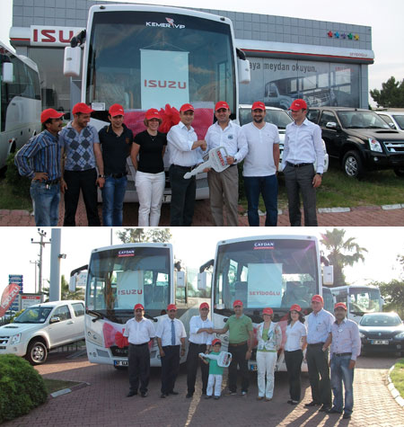 Çaydan ve Kemer, Isuzu’larını teslim aldı