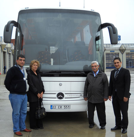 Trakya Turizm, yeni otobüsünü teslim aldı