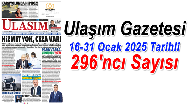 296'ıncı Sayı ULAŞIM GAZETESİ